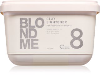 Schwarzkopf Professional Blondme Clay Lightener 8 ξανοιχτική πούδρα λεύκανσης για ξανθά μαλλιά 350 γρ