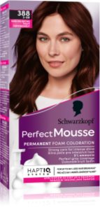 Schwarzkopf Perfect Mousse permanentná farba na vlasy odtieň 388 Dark red brown