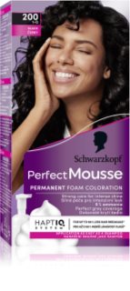 Schwarzkopf Perfect Mousse coloration cheveux permanente teinte 200 Black 1 pcs