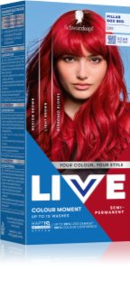 Schwarzkopf LIVE Ultra Brights or Pastel προσωρινή βαφή μαλλιών απόχρωση 092 Pillar Box Red 1 τμχ