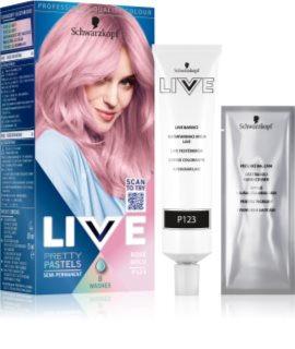 Schwarzkopf LIVE Ultra Brights or Pastel semipermanentná farba na vlasy odtieň 123 Rose Gold 1 ks