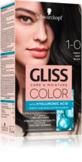 Schwarzkopf Gliss Color Permanent-Haarfarbe Farbton 1-0 Deep Black 1 St.