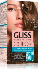 Schwarzkopf Gliss Color permanentná farba na vlasy odtieň 7-00 Dark Blonde