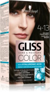 Schwarzkopf Gliss Color permanentná farba na vlasy odtieň 4-13 Dark Cool Brown 1 ks