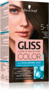 Schwarzkopf Gliss Color μόνιμη βαφή μαλλιών απόχρωση 5-1 Cool Brown 1 τμχ