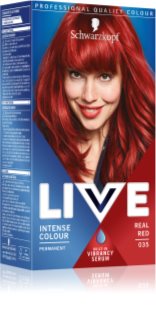 Schwarzkopf LIVE Intense Colour permanent hair dye shade 035 Real Red 1 pc