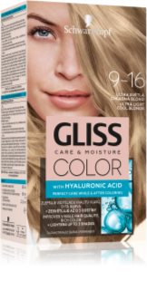 Schwarzkopf Gliss Color permanentní barva na vlasy odstín 9-16 Ultra světlá chladná blond 1 ks