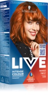 Schwarzkopf LIVE Intense Colour Culoare permanenta pentru par culoare 030 Mango Twist 1 buc