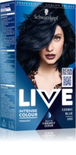 Schwarzkopf LIVE Intense Colour coloration cheveux permanente teinte 090 Cosmic Blue 1 pcs