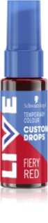 Schwarzkopf LIVE Drops Pestav juuksevärv varjund Fiery Red 30 ml