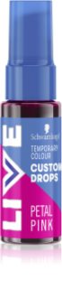 Schwarzkopf LIVE Drops sombra de color lavable para el cabello tono Petal Pink 30 ml