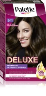 Schwarzkopf Palette Deluxe permanentná farba na vlasy odtieň 5-11 Light Ash Brown 1 ks
