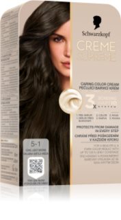 Schwarzkopf Creme Supreme permanentná farba na vlasy odtieň 5-1 Chladná svetlá hnedá 60 ml