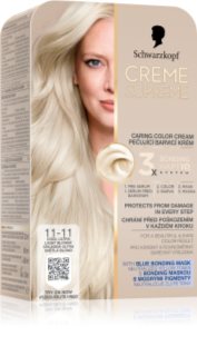 Schwarzkopf Creme Supreme permanentná farba na vlasy odtieň 11-11 Chladná ultra svetlá blond 60 ml