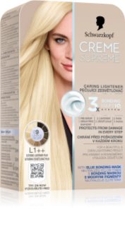 Schwarzkopf Creme Supreme coloration cheveux permanente pour éclaircir les cheveux teinte L1++ Extreme Lightener Plus 60 ml