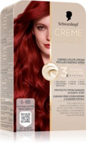 Schwarzkopf Creme Supreme перманентната боя за коса цвят 6-88 Red Dark Blonde 60 мл.