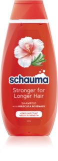 Schwarzkopf Schauma Stronger For Longer Hair posilující šampon pro dlouhé vlasy Hibiscus & Rosemary 400 ml