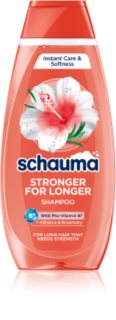 Schwarzkopf Schauma Stronger For Longer Hair šampon za okrepitev las za dolge lase Hibiscus & Rosemary 400 ml
