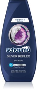 Schwarzkopf Schauma Silver Reflex šampon neutralizující žluté tóny pro zesvětlené, melírované studené blond vlasy 350 ml