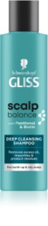 Schwarzkopf Gliss Scalp Balance дълбоко почистващ шампоан за мазен скалп 200 мл.