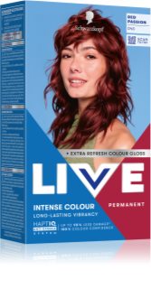 Schwarzkopf LIVE Intense Colour Permanent hårfärgningsmedel Skugga 043 Red Passion 1 st.