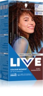 Schwarzkopf LIVE Colour Moment semipermanentná farba na vlasy odtieň 065 Spicy Rum 50 ml
