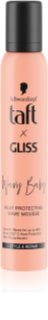 Schwarzkopf Taft x Gliss schiuma volumizzante e modellante termoprotettiva per capelli mossi e ricci 200 ml