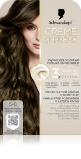 Schwarzkopf Creme Supreme permanentna barva za lase odtenek 5-0 Medium Brown 60 ml