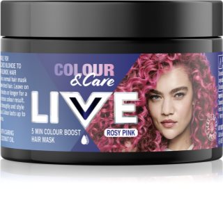 Schwarzkopf LIVE Colour & Care farbiaca maska na vlasy odtieň Rosy pink 150 ml