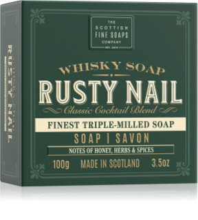 Scottish Fine Soaps Whisky Soap Rusty Nail čistilno trdo milo za telo in obraz 100 g