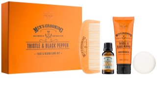 Scottish Fine Soaps Men’s Grooming Thistle & Black Pepper conjunto (para rosto e barba) para homens