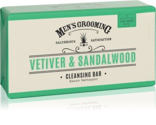 Scottish Fine Soaps Men’s Grooming Vetiver & Sandalwood feste Reinigungsseife für Herren 220 g