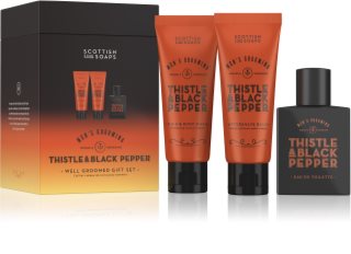 Scottish Fine Soaps Thistle & Black Pepper Well Groomed Gift Set coffret cadeau pour homme