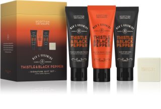 Scottish Fine Soaps Thistle & Black Pepper lote de regalo para hombre