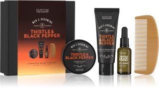 Scottish Fine Soaps Thistle & Black Pepper gift set for men