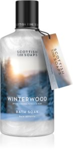 Scottish Fine Soaps Winterwood espuma de banho com glitter 300 ml