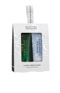 Scottish Fine Soaps Winter Comforts & Fir & Firelight dovanų rinkinys rankoms 2x30 ml