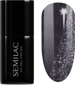 Semilac UV Hybrid Day and Night гел лак за нокти с използване на UV/LED лампа цвят 399 Dark & Spark 7 мл.