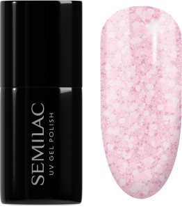 Semilac UV Hybrid Crushed_ICE hybrydowy lakier do paznokci z użyciem lampy UV / LED odcień 491 Strawberry Ice 7 ml
