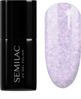 Semilac UV Hybrid Crushed_ICE hybrydowy lakier do paznokci z użyciem lampy UV / LED odcień 492 Icy Lavender Bliss 7 ml