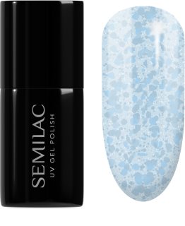 Semilac UV Hybrid Crushed_ICE hybrydowy lakier do paznokci z użyciem lampy UV / LED odcień 493 Bubble Gum 7 ml