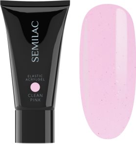 Semilac Elastic Acrylgel akryyligeeli kynsiin sävy Clean Pink 30 g