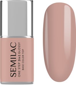 Semilac One Step 3in1 Glossy гелевий лак для нігтів відтінок 210 French Beige 7 мл