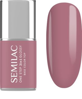 Semilac One Step 3in1 Glossy Gēla nagu laka (tonis) 201 Earth Pink 7 ml