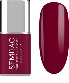 Semilac One Step 3in1 Glossy τζελ βερνίκι νυχιών απόχρωση 570 Dark Raspberry 7 ml