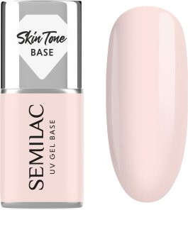 Semilac UV Gel Base Skin Tone Base βάση βερνίκι για τζελ νύχια απόχρωση Rose Beige 7 ml