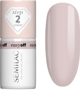 Semilac Easy Off Step 2 гел лак за нокти с използване на UV/LED лампа цвят Almond Milk 7 мл.