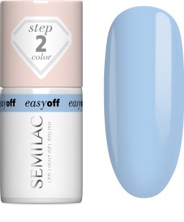 Semilac Easy Off Step 2 Gēla nagu laka žāvēšanai ar UV/LED lampu (tonis) Azul Blue 7 ml