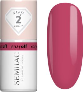 Semilac Easy Off Step 2 гел лак за нокти с използване на UV/LED лампа цвят Pink Coral 7 мл.