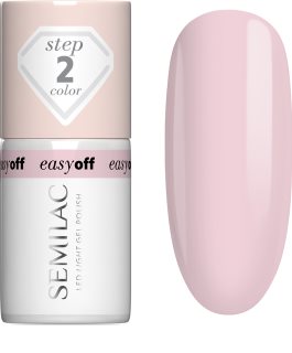 Semilac Easy Off Step 2 verniz para unhas de gel com lampadas UV/LED tom Pink Marshmallow 7 ml